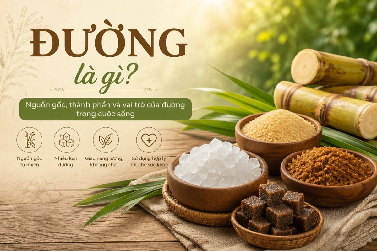Đường là gì? Tìm hiểu nguồn gốc, thành phần và các loại đường tự nhiên phổ biến
